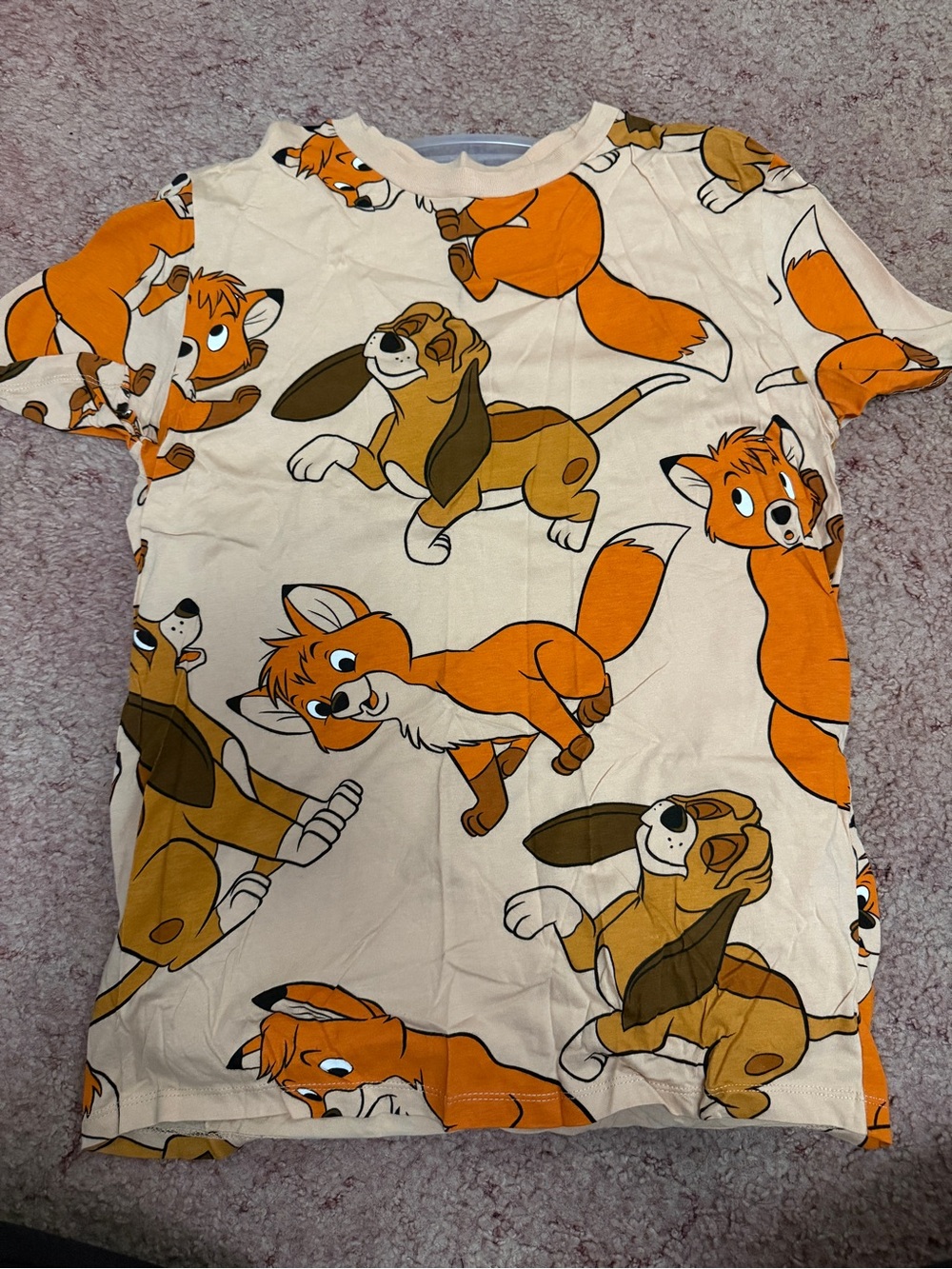 Disneyโs Fox & the Hound All Over Print T-shirt